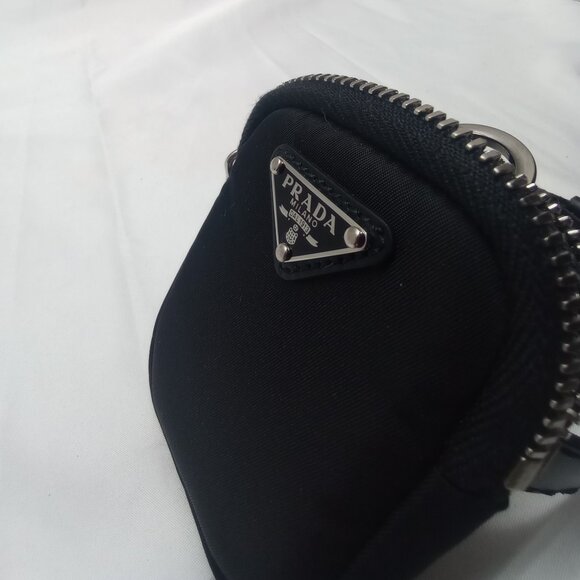PRADA Tessuto Nylon Pocket Wristlet Pouch – Black - Picture 6 of 15
